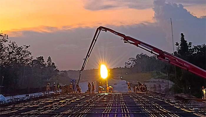 Anak Usaha SIG Beton Siap Pakai Untuk Proyek Jalan Tol Jambi